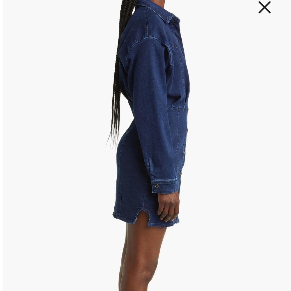 Free People  Amber Long Sleeve Denim Shirtdress NWT - Picture 2 of 6
